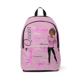 Young Queen Pink Unisex Fabric Backpack