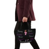 Pink and Black Lunch Bag