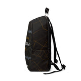 Young Sir Black and Gold Unisex Fabric Backpack