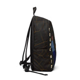 Young Sir Black and Gold Unisex Fabric Backpack